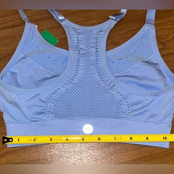 NWT- DIP BRAND - Blue yoga top “Wicking” “Color Run Women Active” Size: Small - Picture 6 of 11